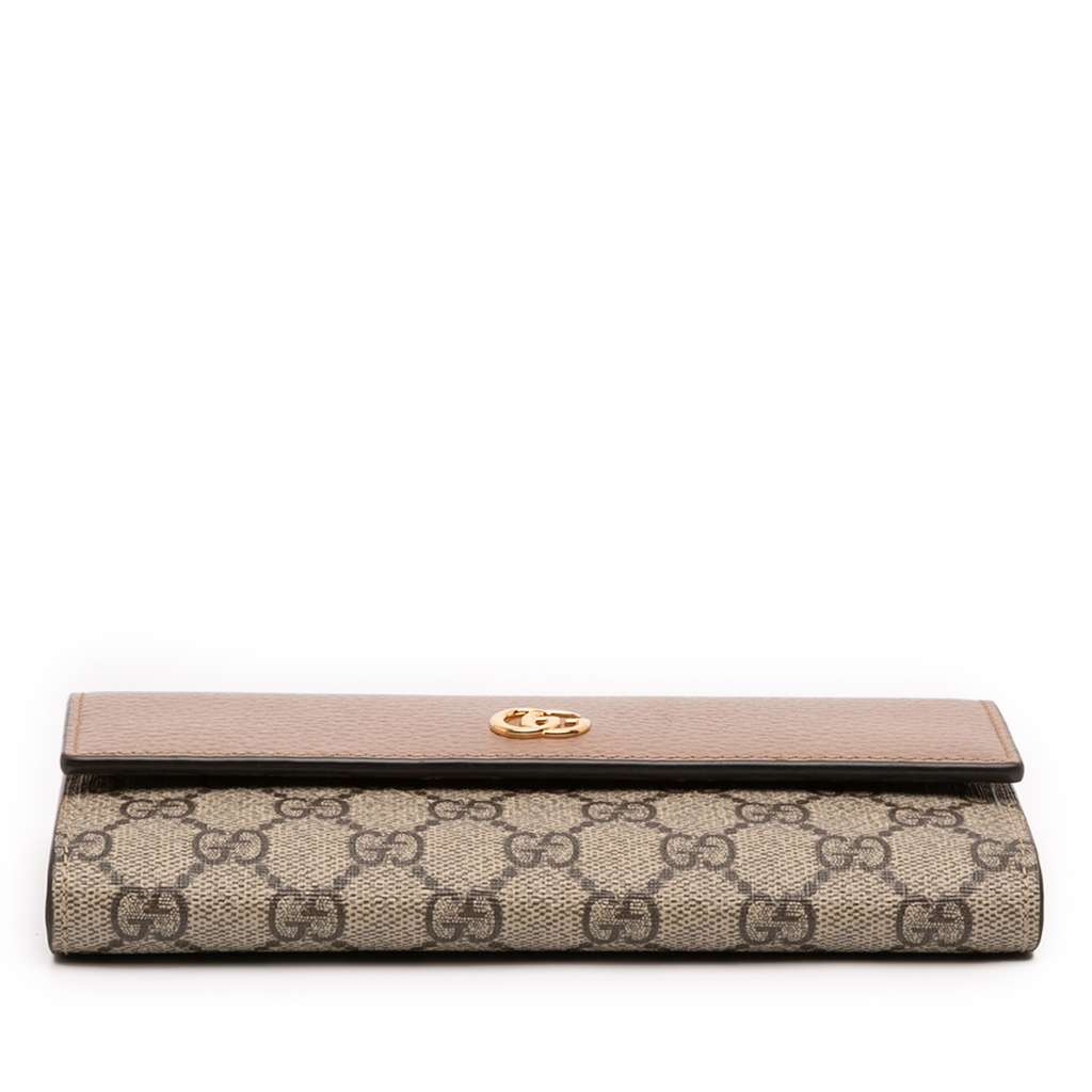 Gucci Bicolor GG Marmont GG Supreme Continental Wallet - 3