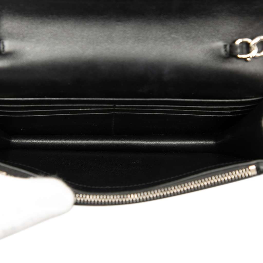 Saint Laurent Calfskin Cloud Star Applique Classic Monogram Kate Tassel Wallet on Chain - 4