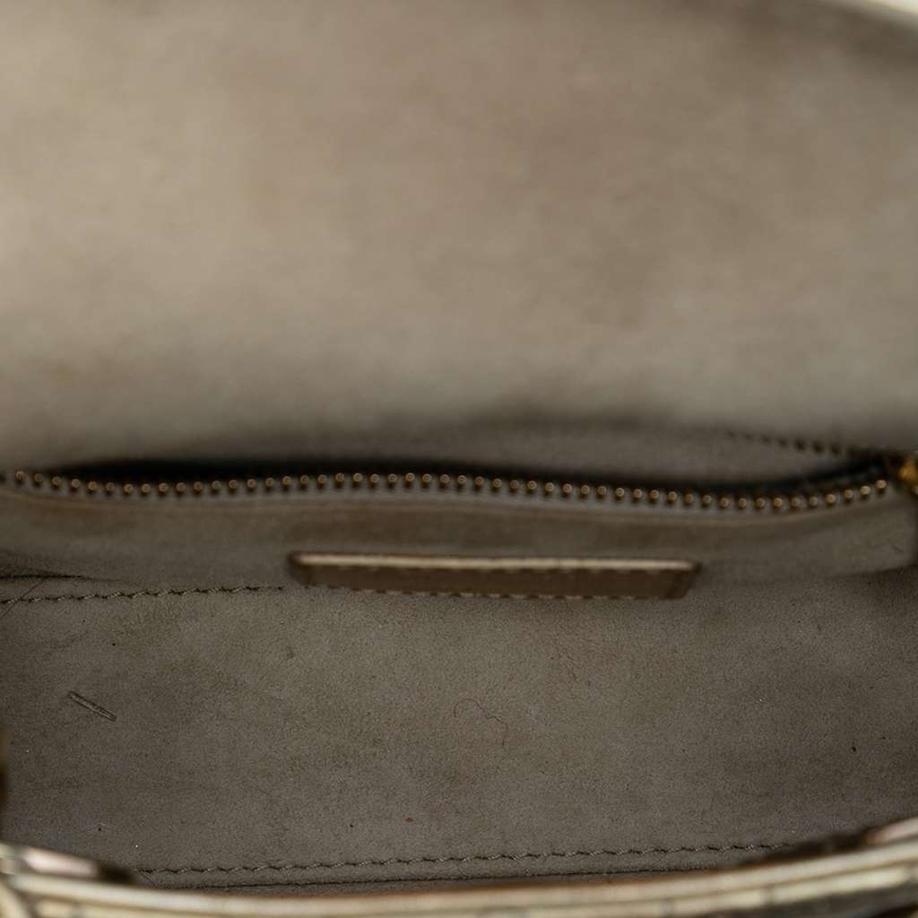 Dior Mini Metallic Lambskin Cannage Lady Dior - 4