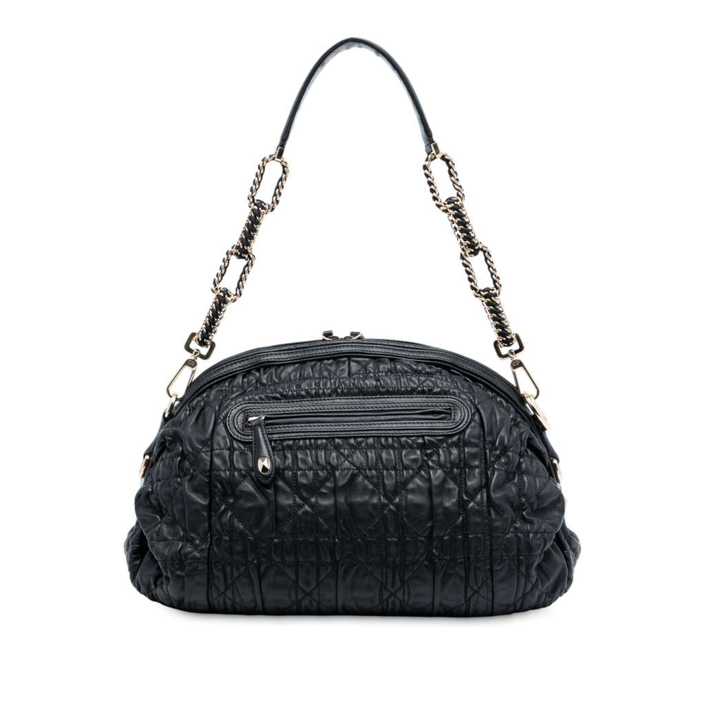 Dior Lambskin Cannage Gaufre Delices Shoulder Bag