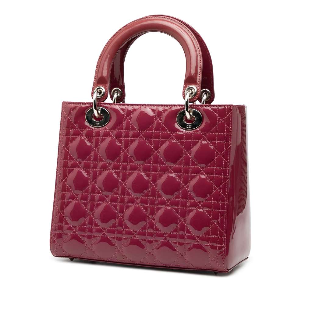 Dior Medium Patent Cannage Lady Dior - 2
