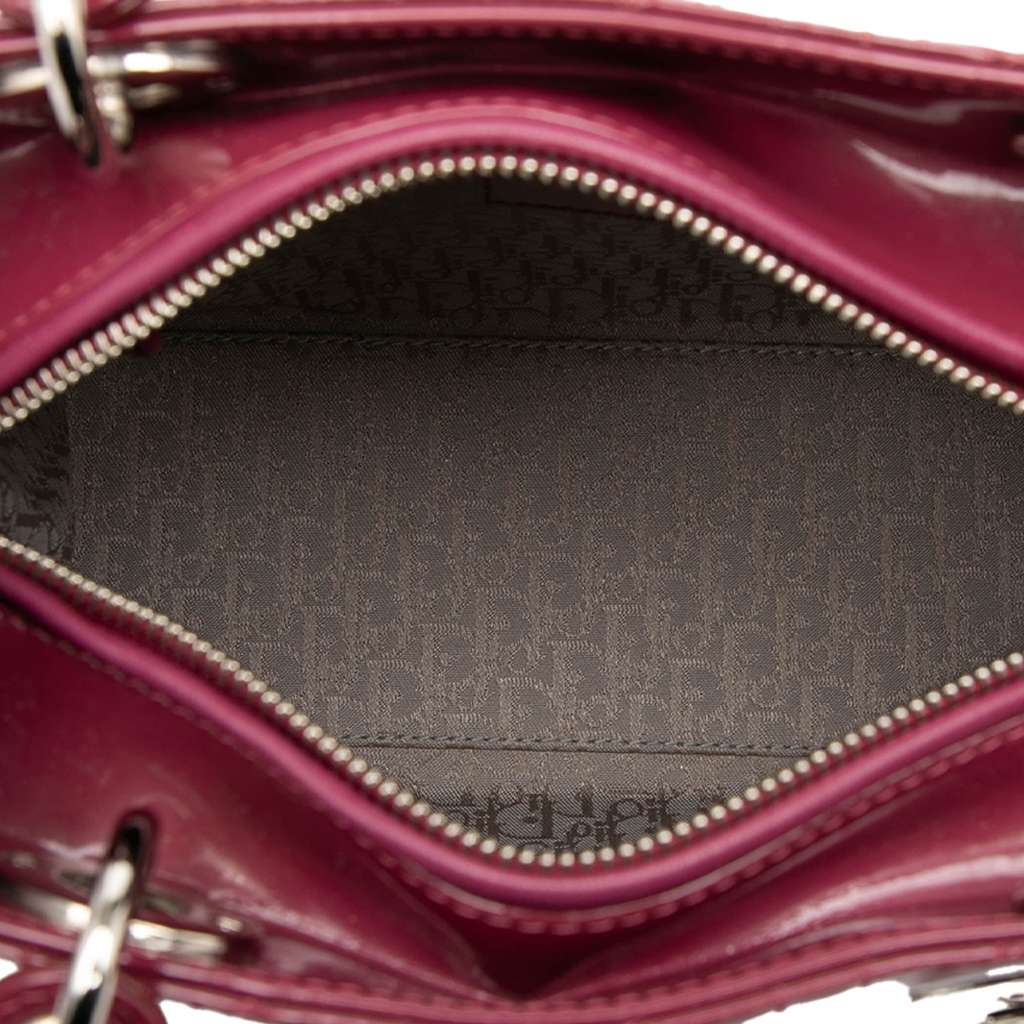 Dior Medium Patent Cannage Lady Dior - 4