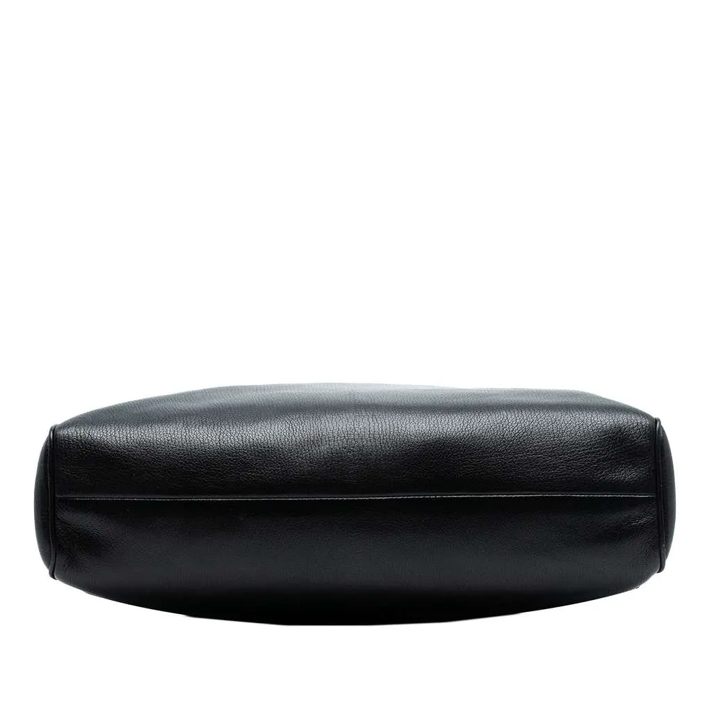 Bottega Veneta Madras Sfumato Brera Handbag Black Leather Very good - Inside View