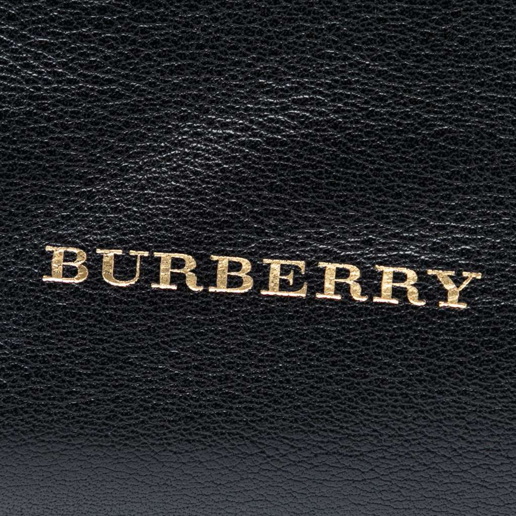 Burberry Medium Leather and House Check Banner Satchel - 5