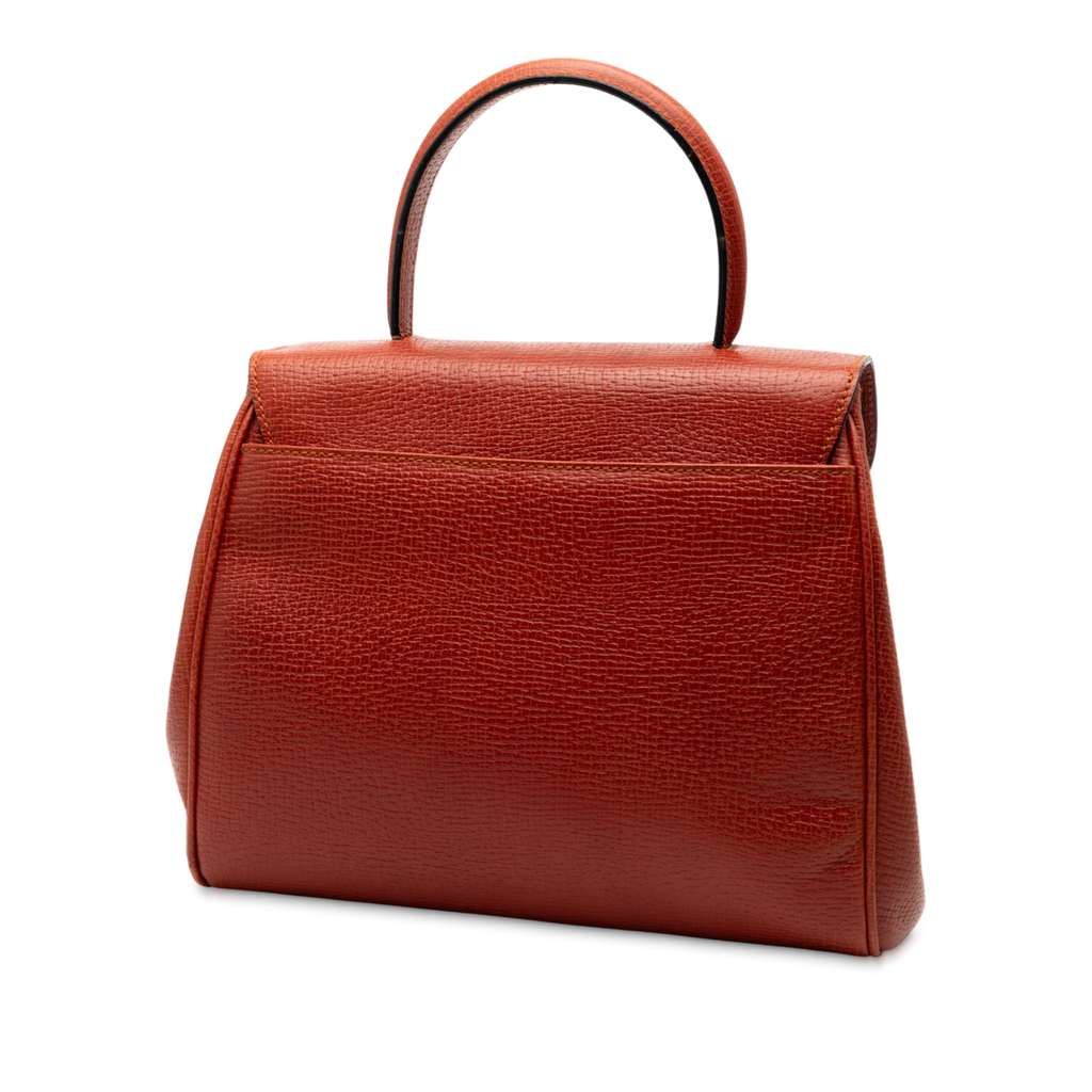 Loewe Grained Calfskin Flap Satchel - 2