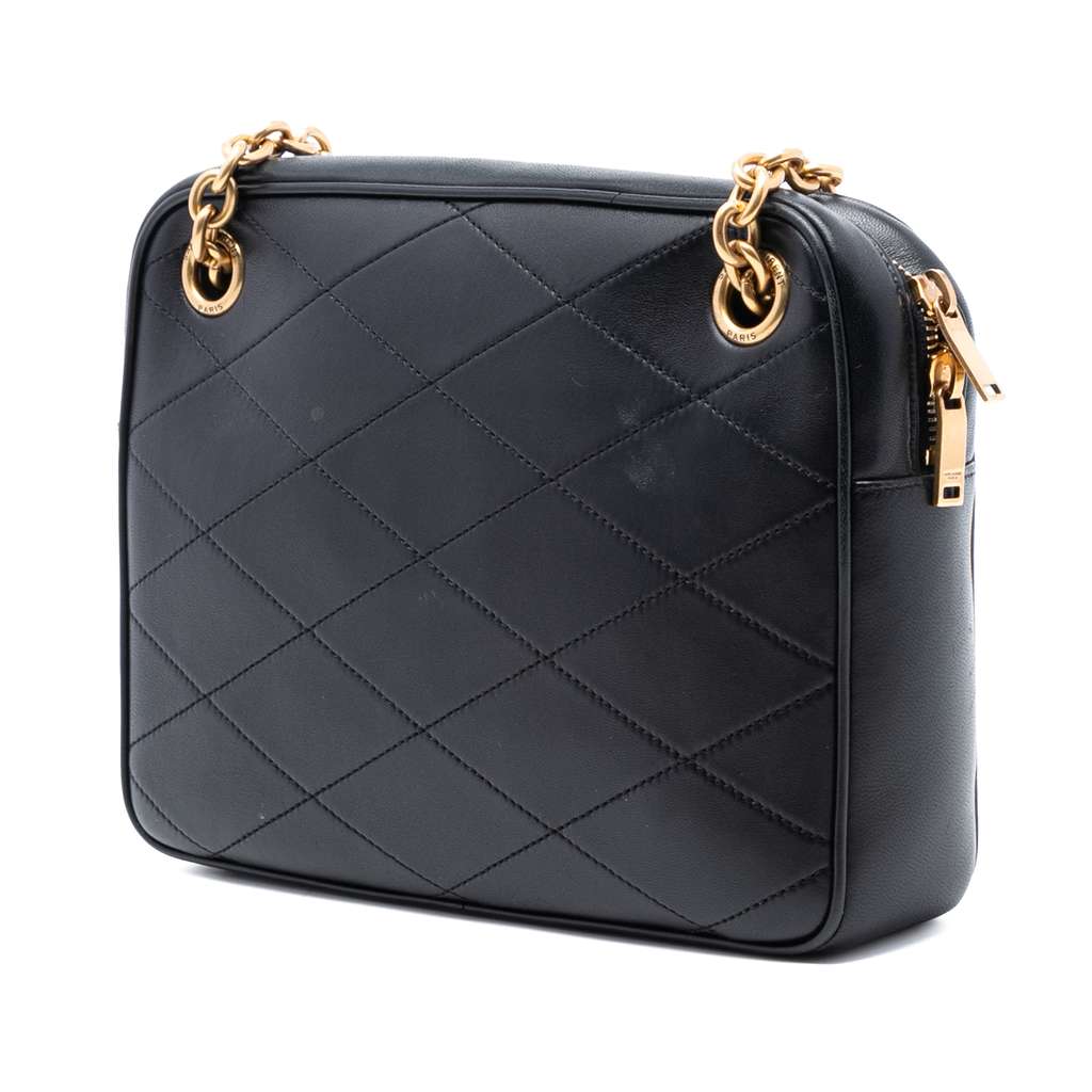Saint Laurent Quilted Lambskin Le Maillon Chain Shoulder Bag - 2
