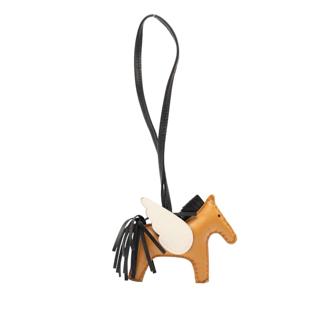 Hermès Milo Lambskin and Swift Grigri Rodeo Pegase Bag Charm PM - 4