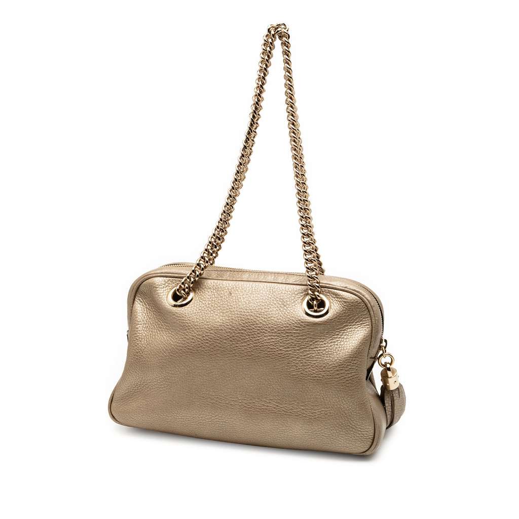 Gucci Leather Soho Chain Zip Shoulder Bag - 2