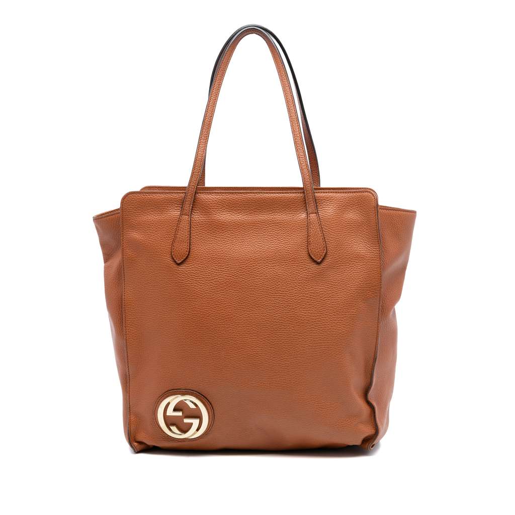 Gucci Dollar Calf Interlocking G Tote
