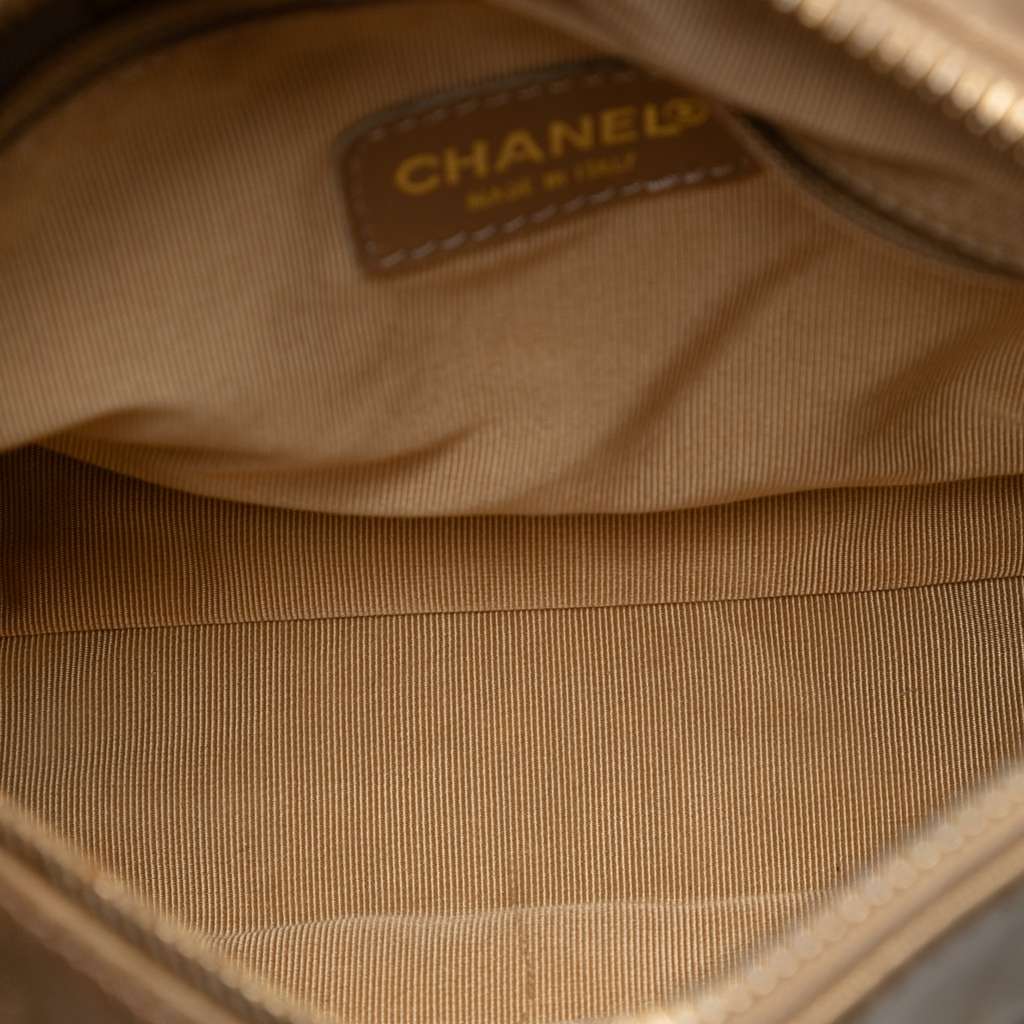 Chanel CC Chocolate Bar Metallic Lambskin Shoulder Bag - 4