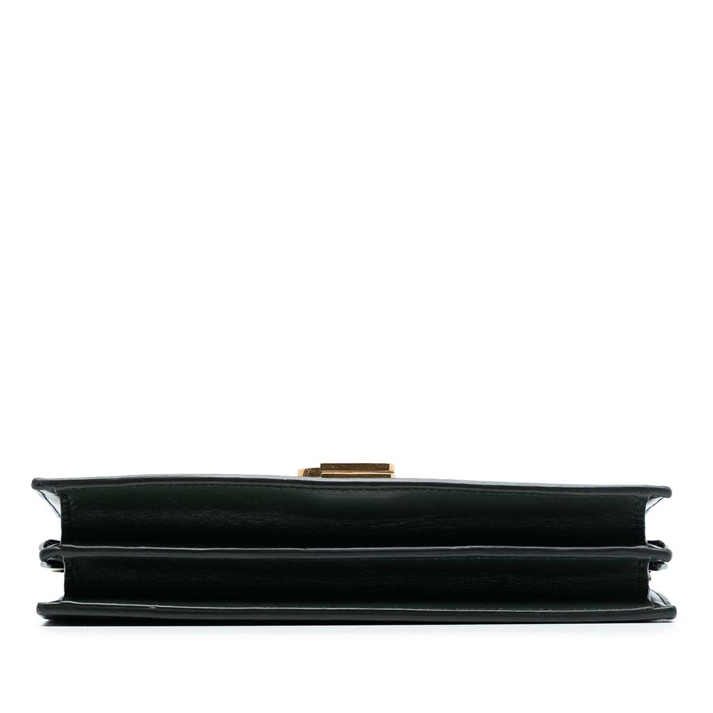 Saint Laurent Smooth Calfskin Monogram Cassandra Clasp Bag - 3