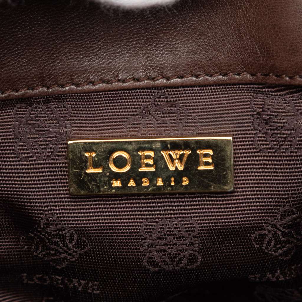 Loewe Suede Anagram Flap Shoulder Bag - 5
