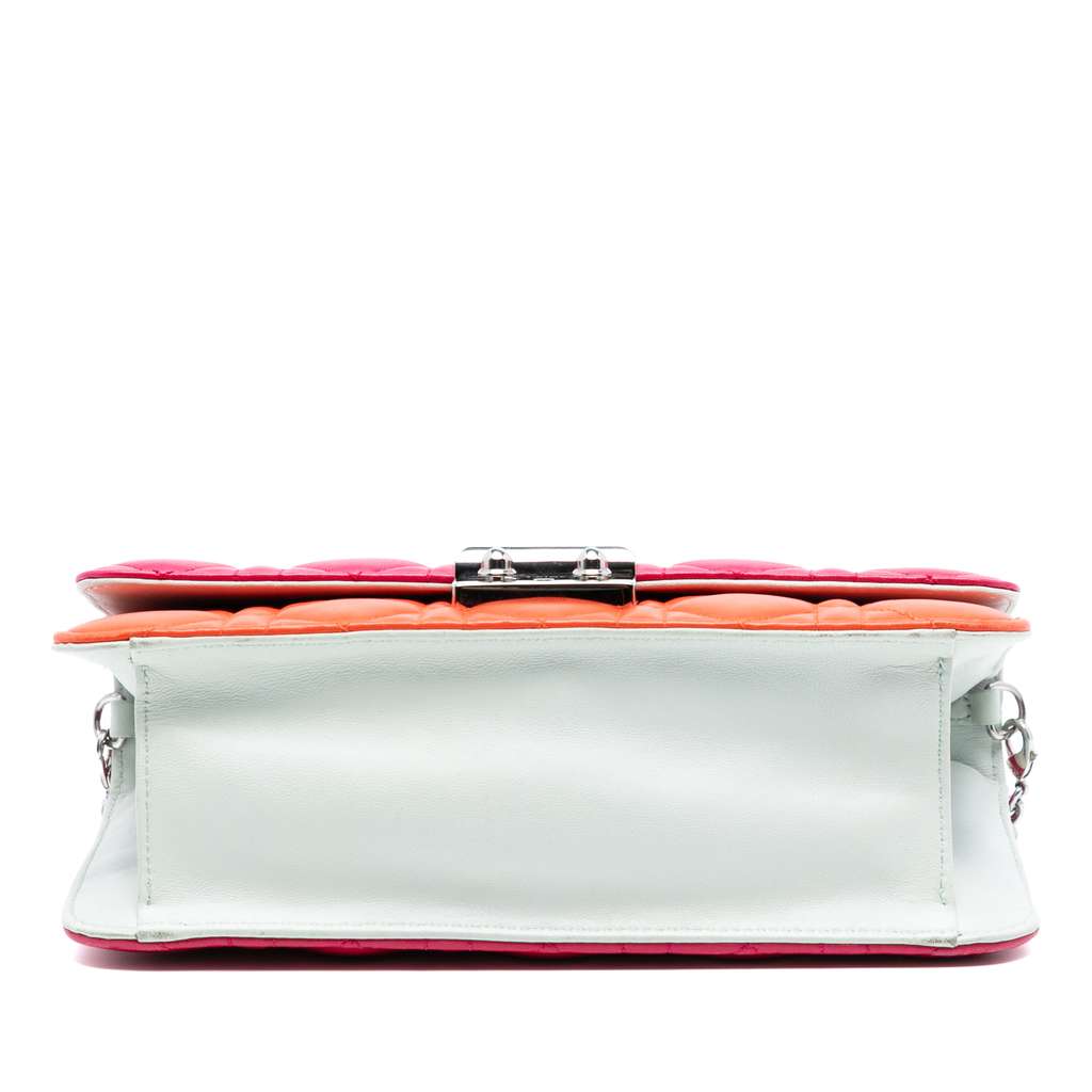 Dior Tricolor Lambskin Cannage Miss Dior Promenade Flap - 3