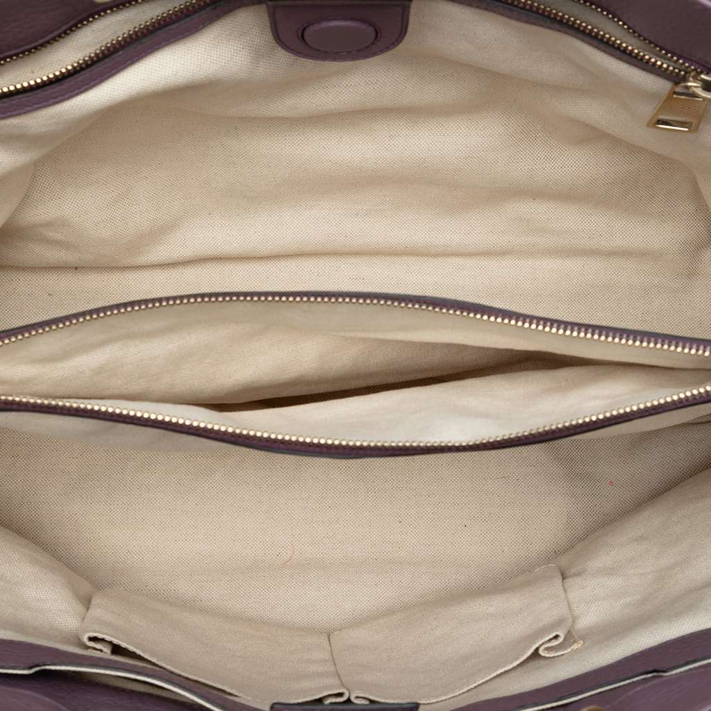 Gucci Large Calfskin Bamboo Shopper Satchel - 4