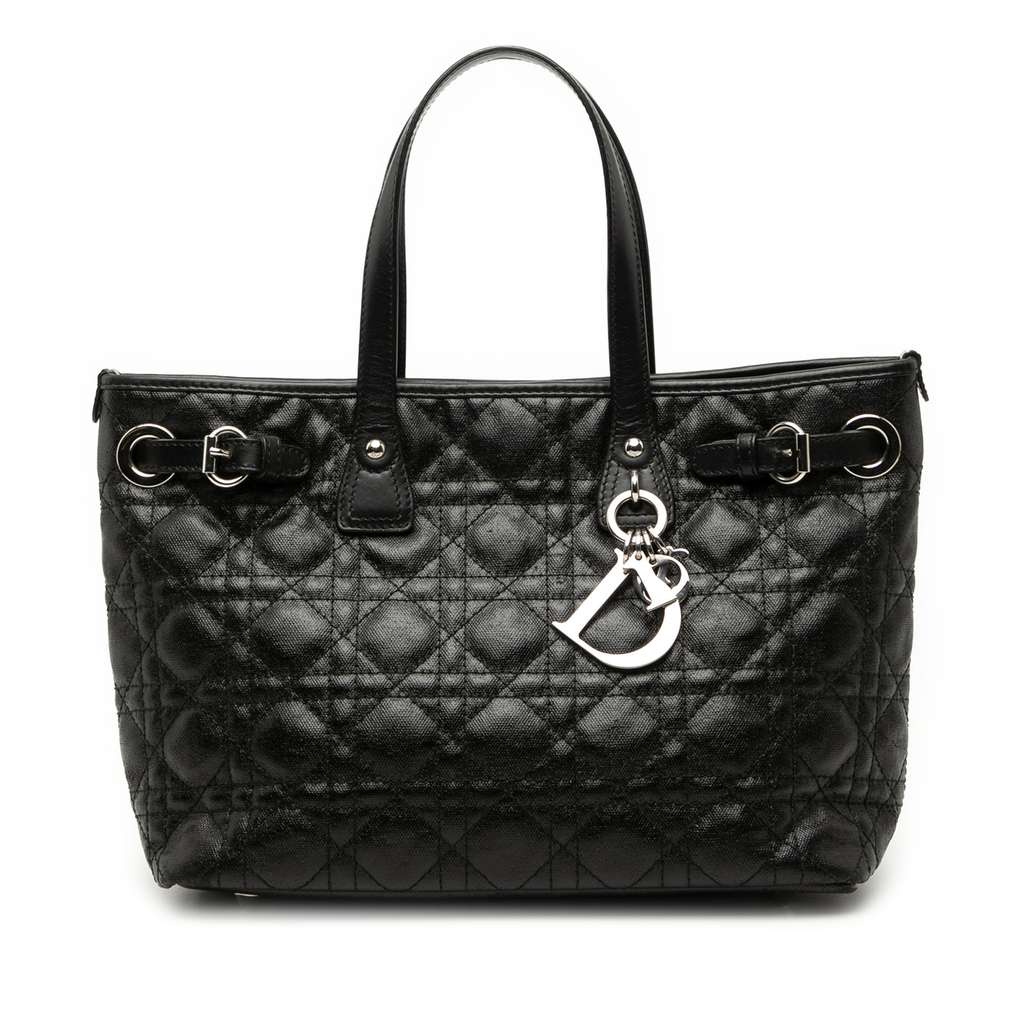 Dior Mini Coated Canvas Cannage Panarea Tote