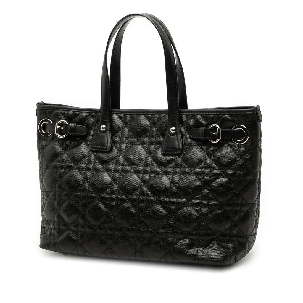 Dior Mini Coated Canvas Cannage Panarea Tote - 2