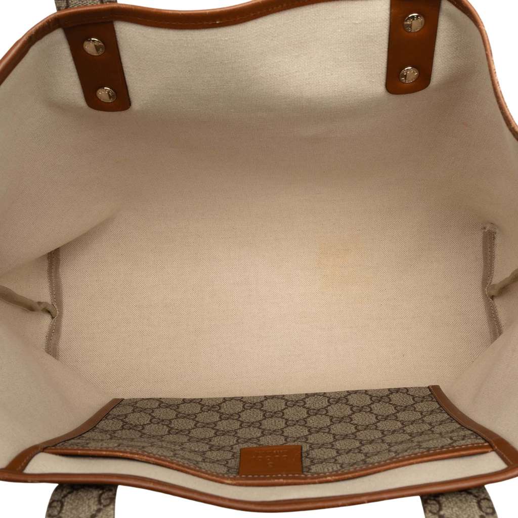 Gucci Medium GG Supreme Web Loop Tote - 4