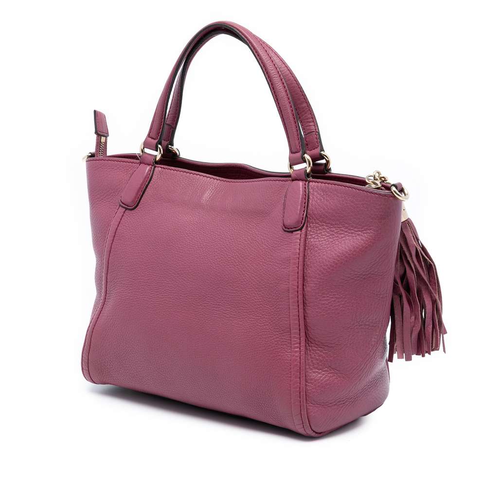 Gucci Small Pebbled Leather Soho Cellarius Satchel - 2