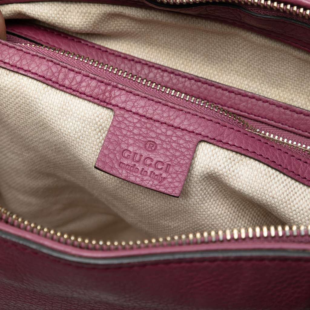 Gucci Small Pebbled Leather Soho Cellarius Satchel - 4