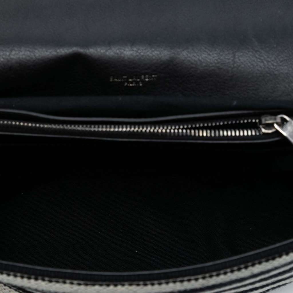 Saint Laurent Large Chevron Berber Monogram College Satchel - 4