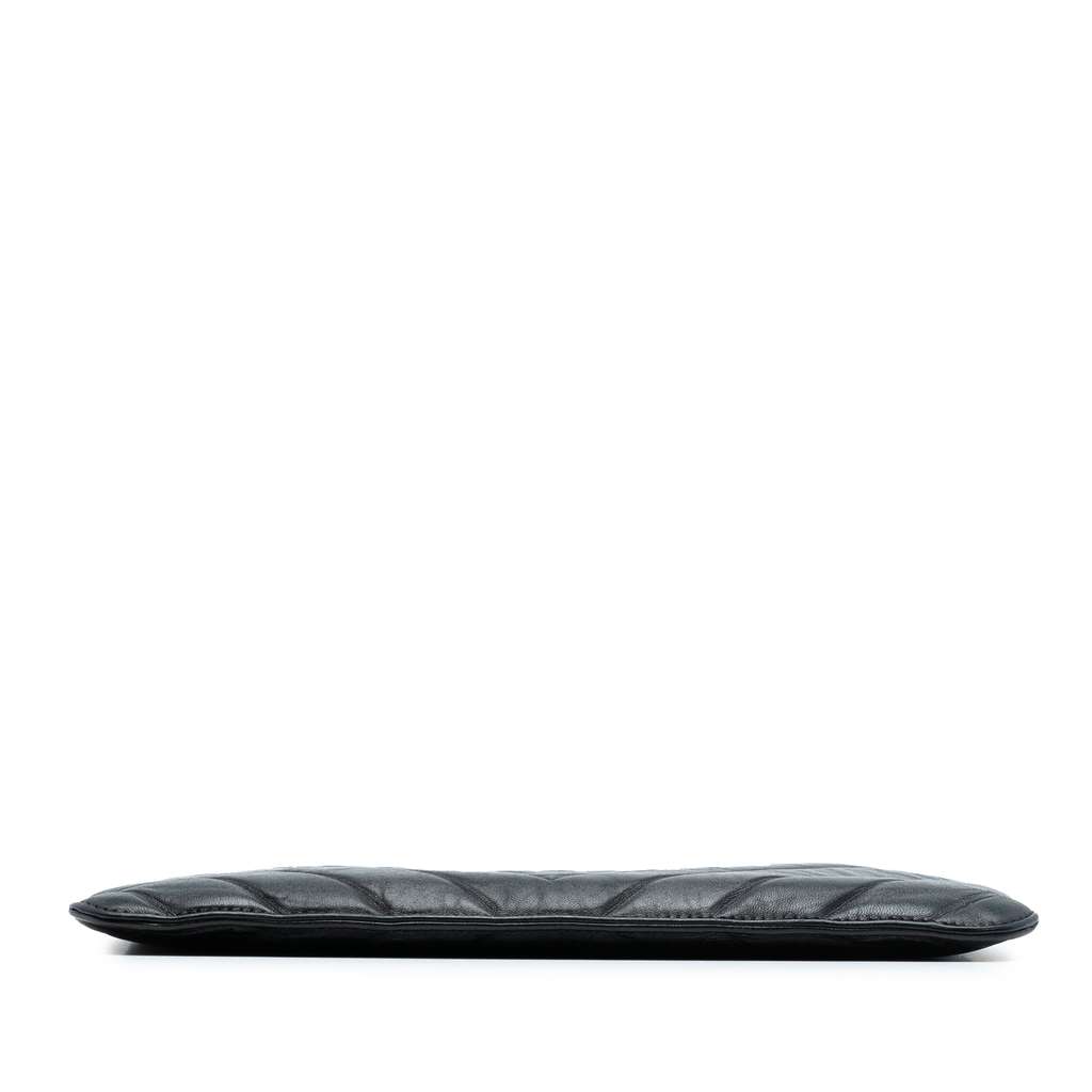 Chanel CC Chevron Calfskin Clutch - 3