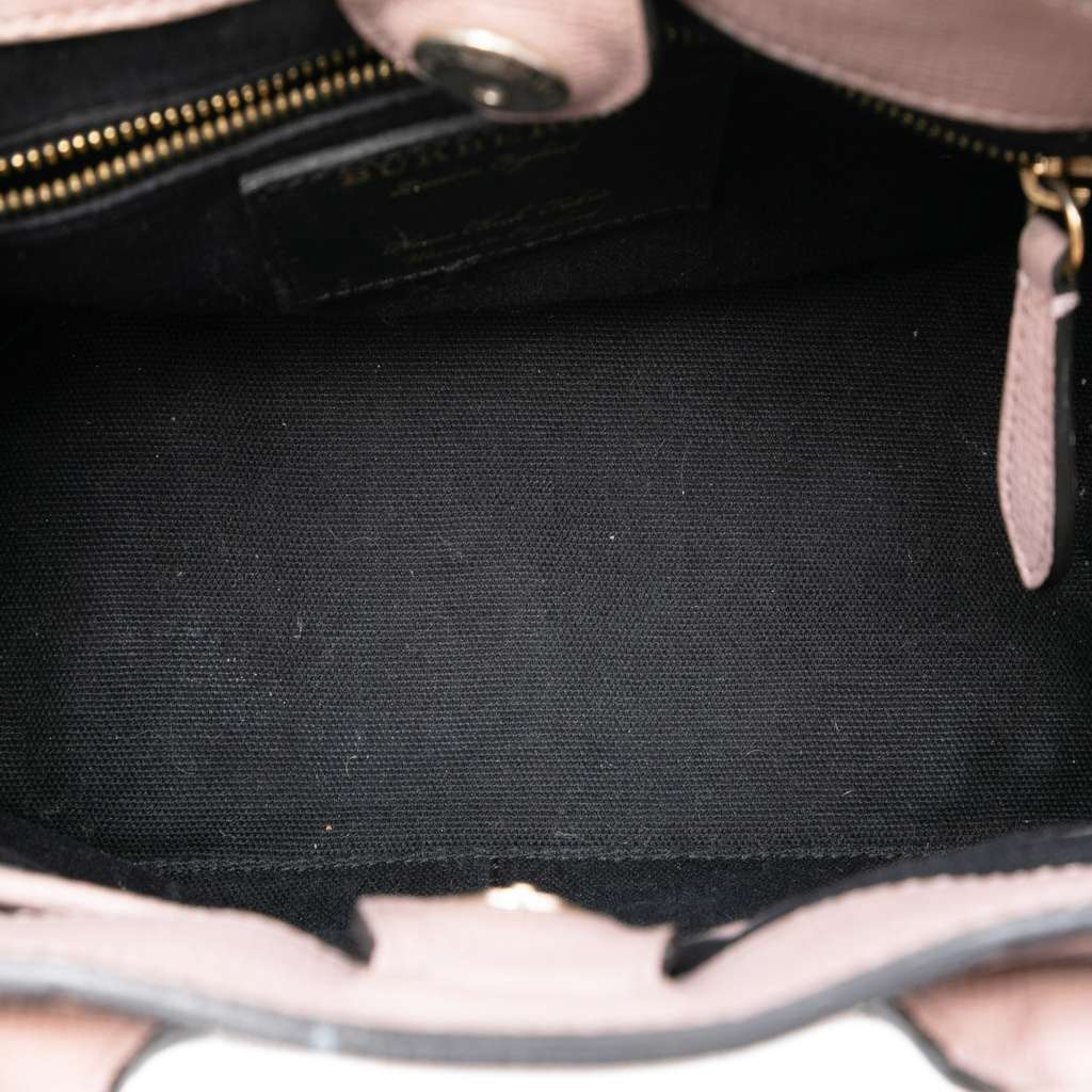 Burberry Small Leather and House Check Banner Satchel - 4