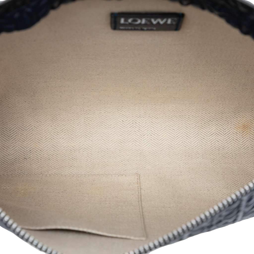 Loewe Embossed Anagram Leather Repeat T Clutch - 4