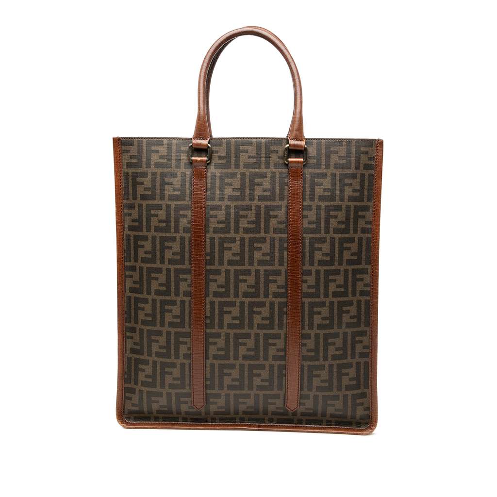 Fendi Zucca Coated Canvas Vertical Tote