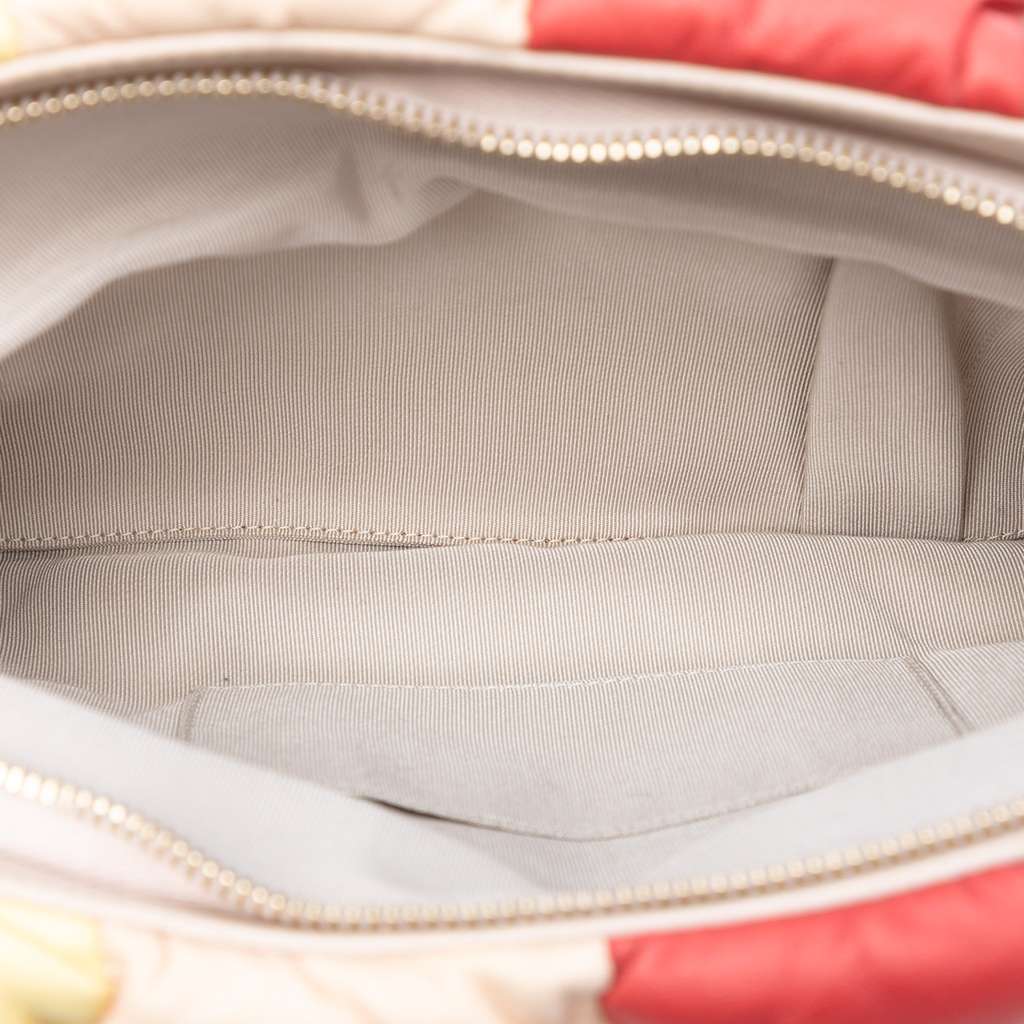 Chanel CC Multicolore Padded Lambskin Faux Pearl Clutch - 4