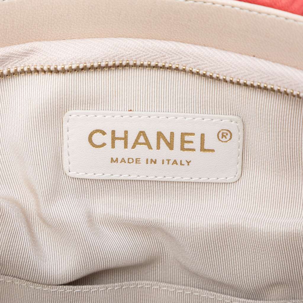 Chanel CC Multicolore Padded Lambskin Faux Pearl Clutch - 5