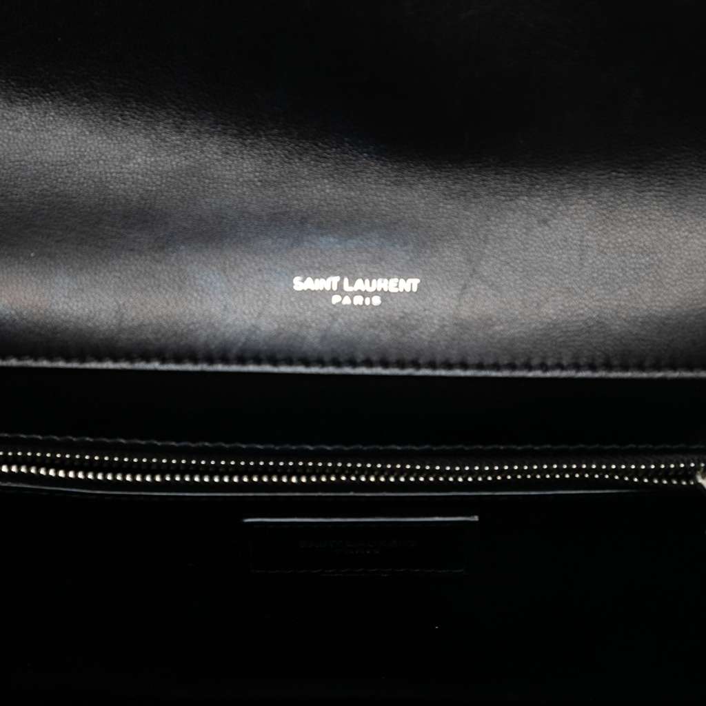 Saint Laurent Quilted Lambskin Studded Monogram Gaby Shoulder Bag - 4
