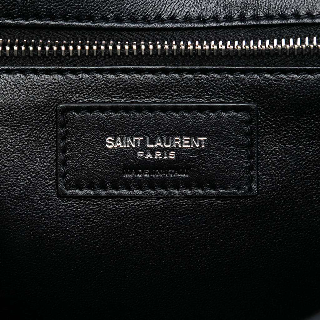 Saint Laurent Quilted Lambskin Studded Monogram Gaby Shoulder Bag - 5