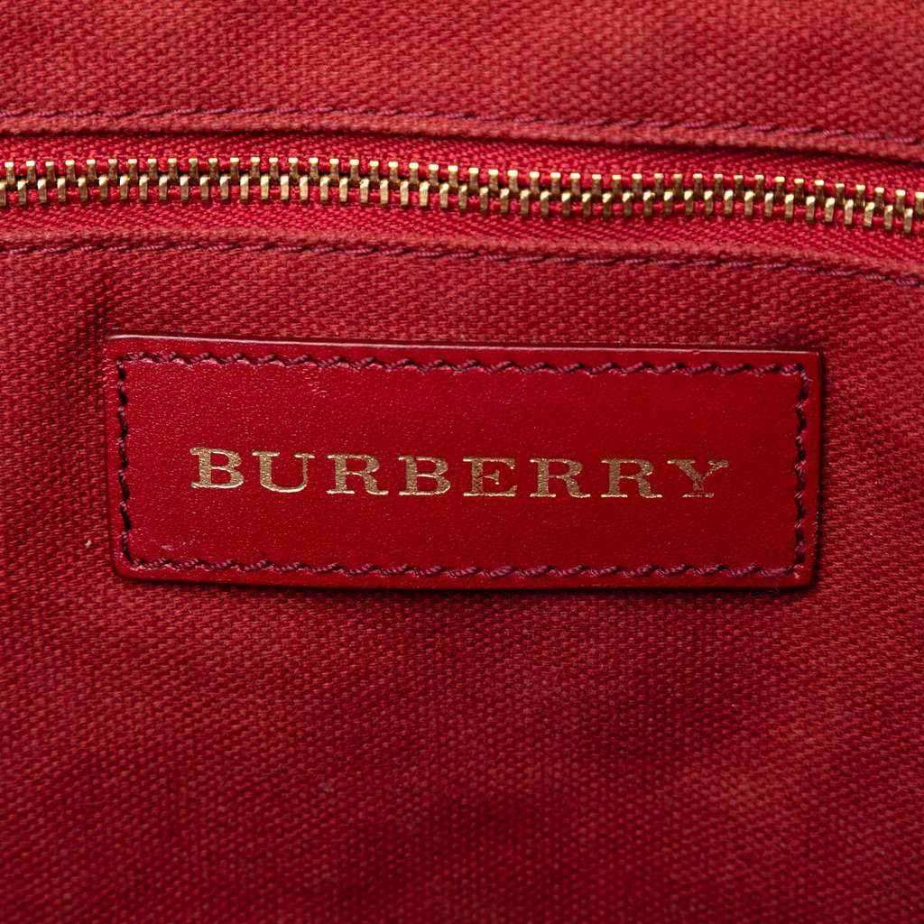 Burberry Small Haymarket Check Coated Canvas Gladstone Satchel - 5