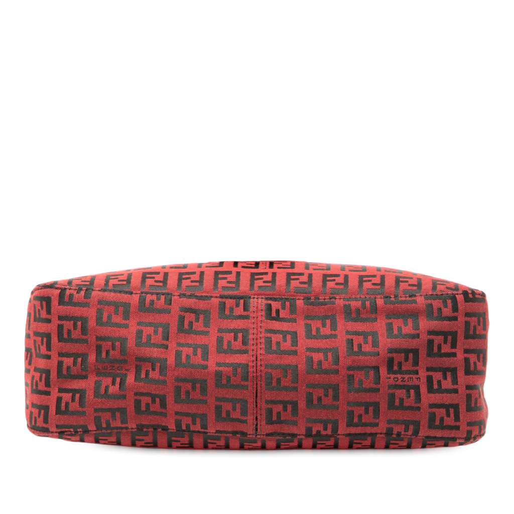 Fendi Zucchino Canvas Double Flap Shoulder Bag - 3