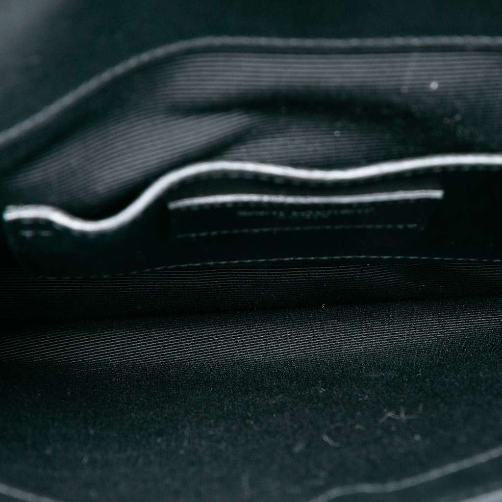 Saint Laurent Studded Chevron Calfskin Monogram Envelope Chain Flap - 4