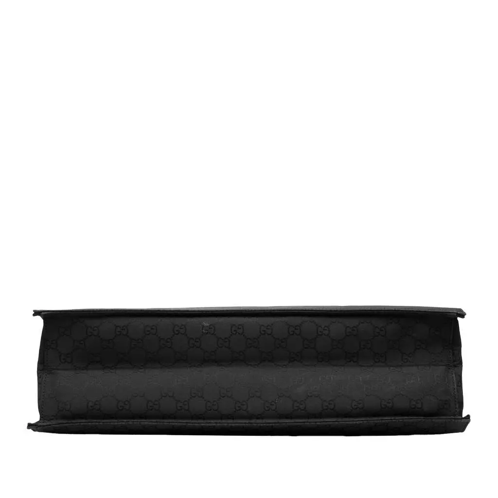 Gucci GG Nylon Executive Business Bag Black Good - Inside View