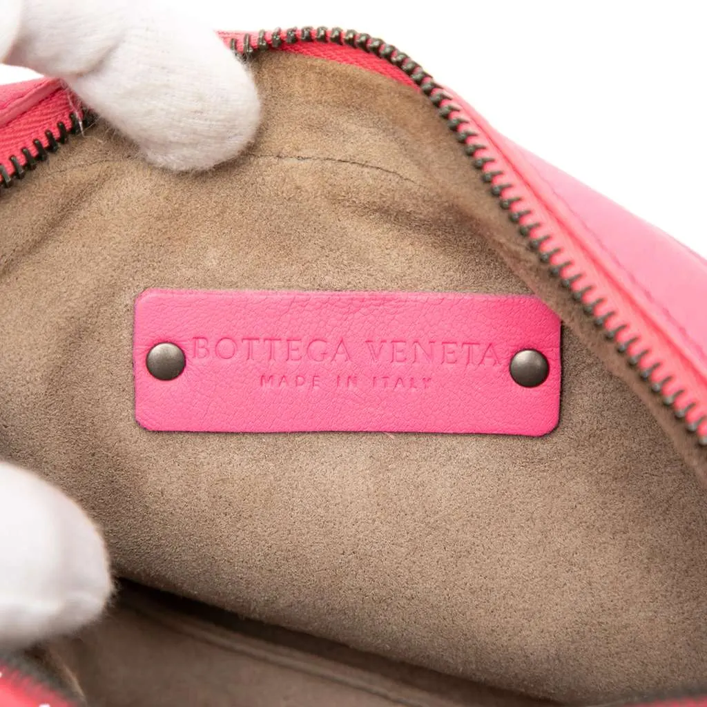 Bottega Veneta Nappa Intrecciato Belt Bag Pink Leather Very good - Box View