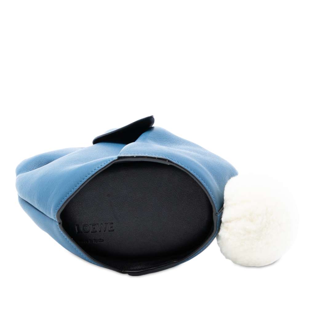 Loewe Mini Calfskin Shearling Bunny Crossbody - 3