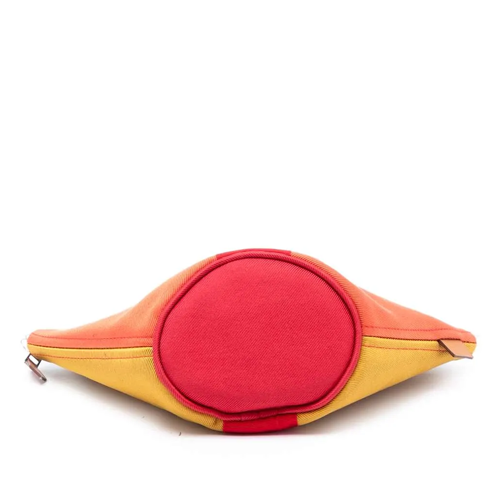 Hermès Mini Toile Palmyre Pouch Orange Canvas Very good - Inside View