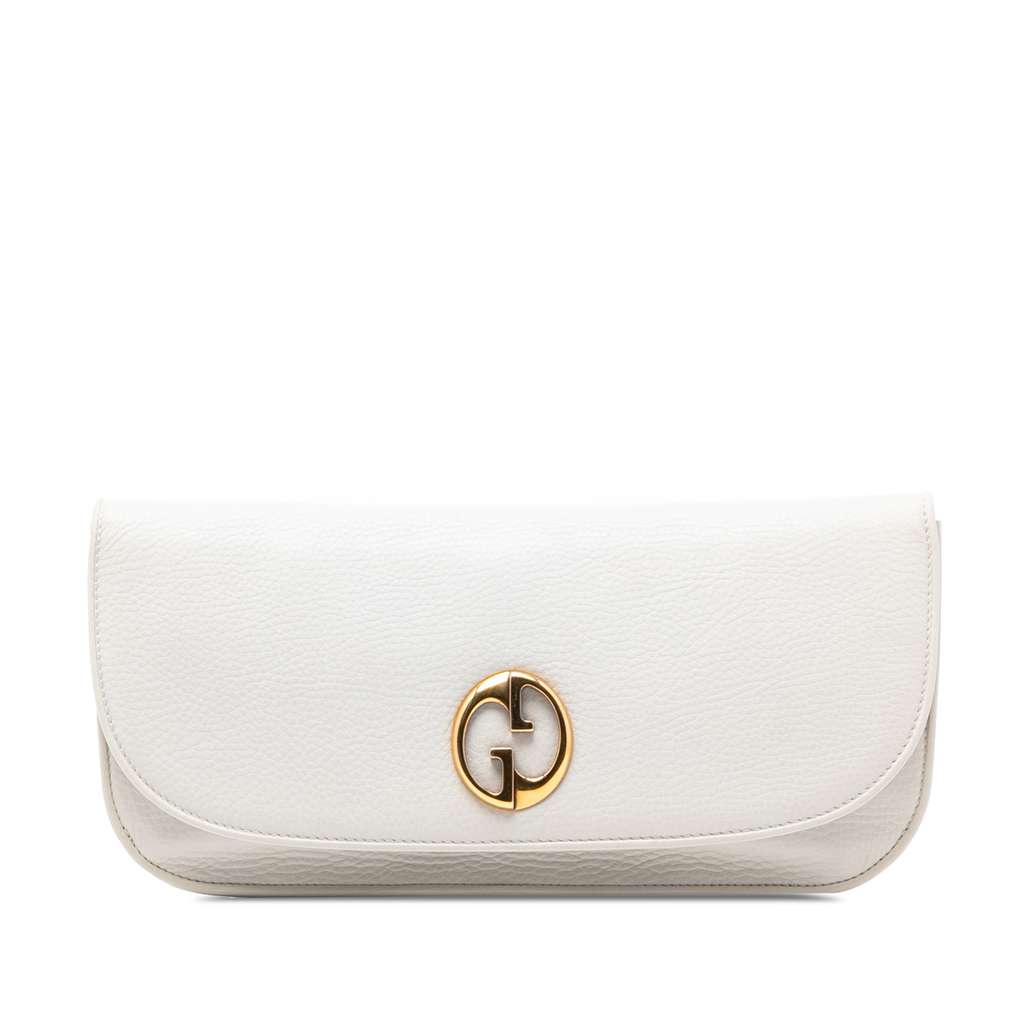 Gucci Leather 1973 Flap Clutch
