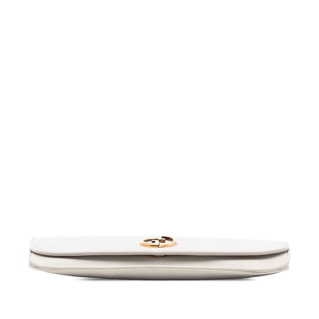 Gucci Leather 1973 Flap Clutch - 3