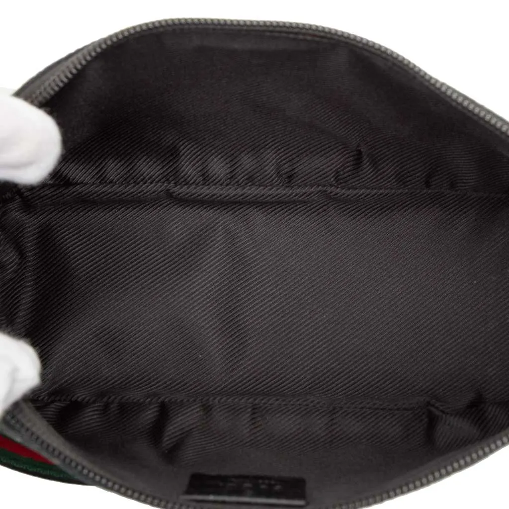 Gucci GG Canvas Web Boat Black Canvas Very good - Model View