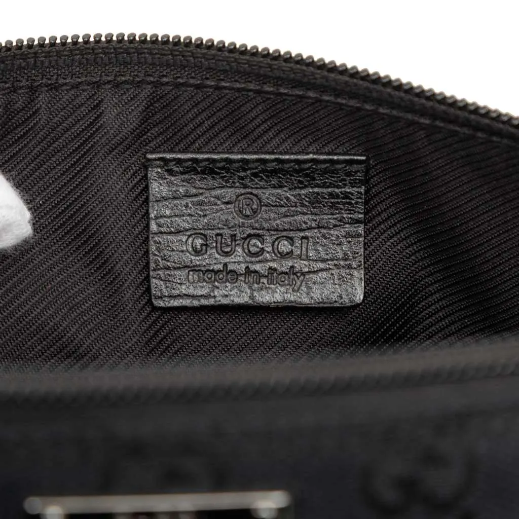 Gucci GG Canvas Web Boat Black Canvas Very good - Box View