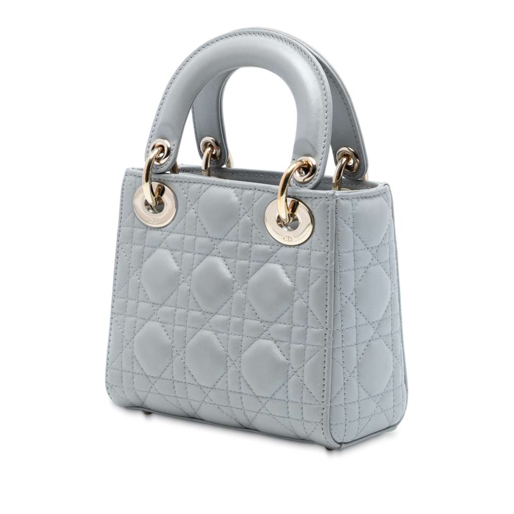 Dior Mini Lambskin Cannage Lady Dior - 2