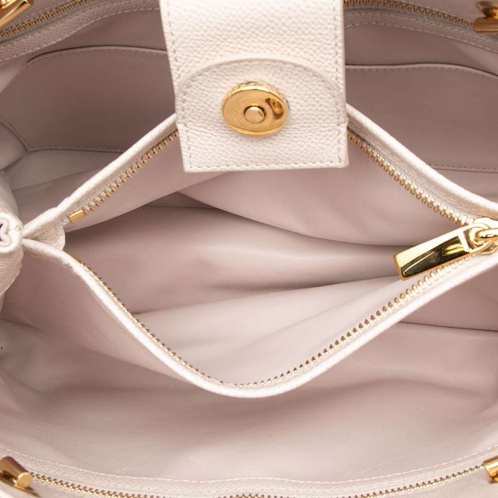 Salvatore Ferragamo Grained Calfskin Vara Melike Tote - 4