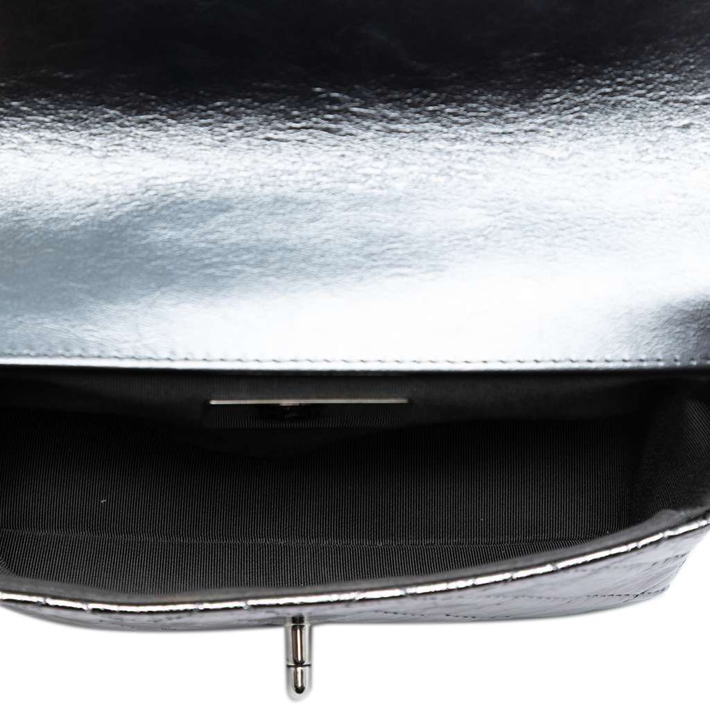 Chanel Mini Quilted Metallic Calfskin Ring Top Handle Flap - 4