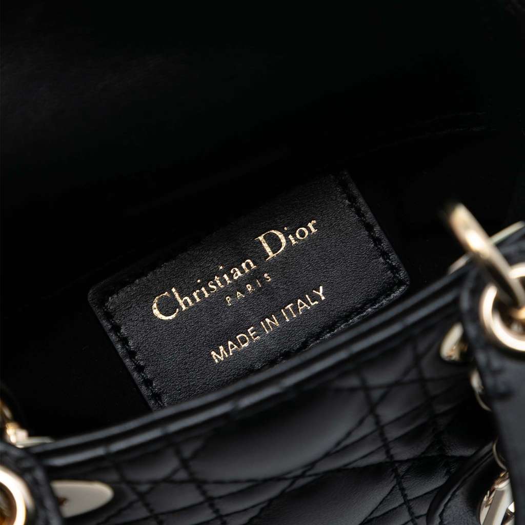 Dior Micro Lambskin Cannage Lady Dior - 5