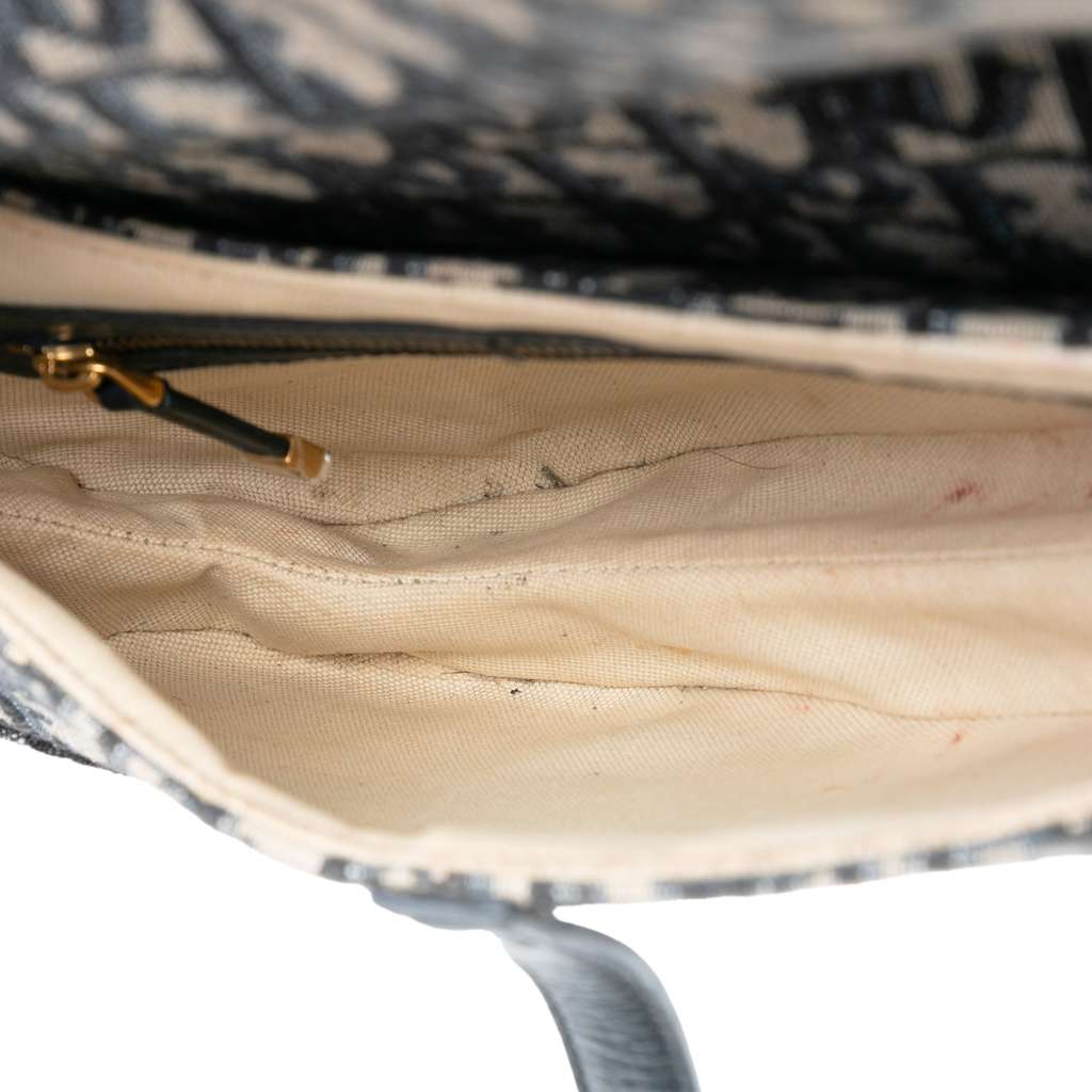 Dior Oblique Canvas Saddle Bag - 4