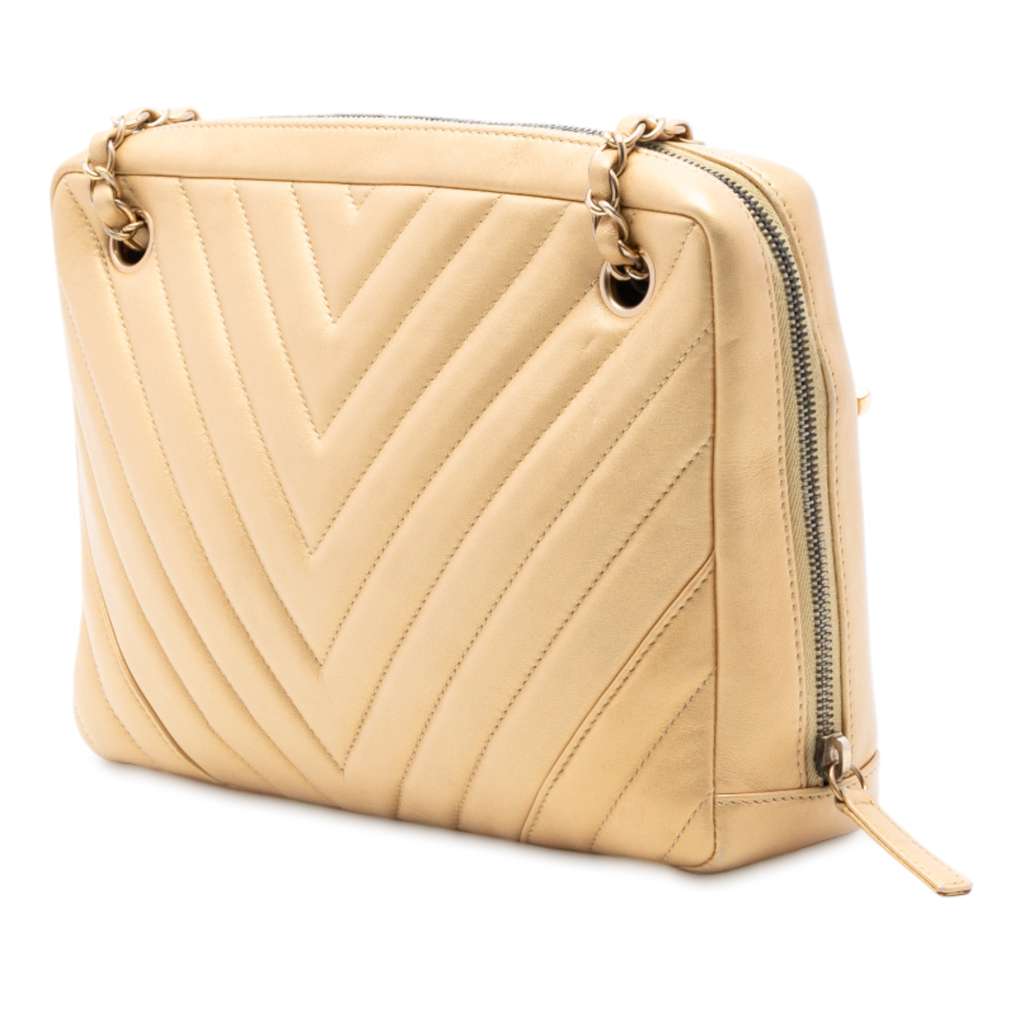 Chanel CC Chevron Lambskin Camera Shoulder Bag - 2