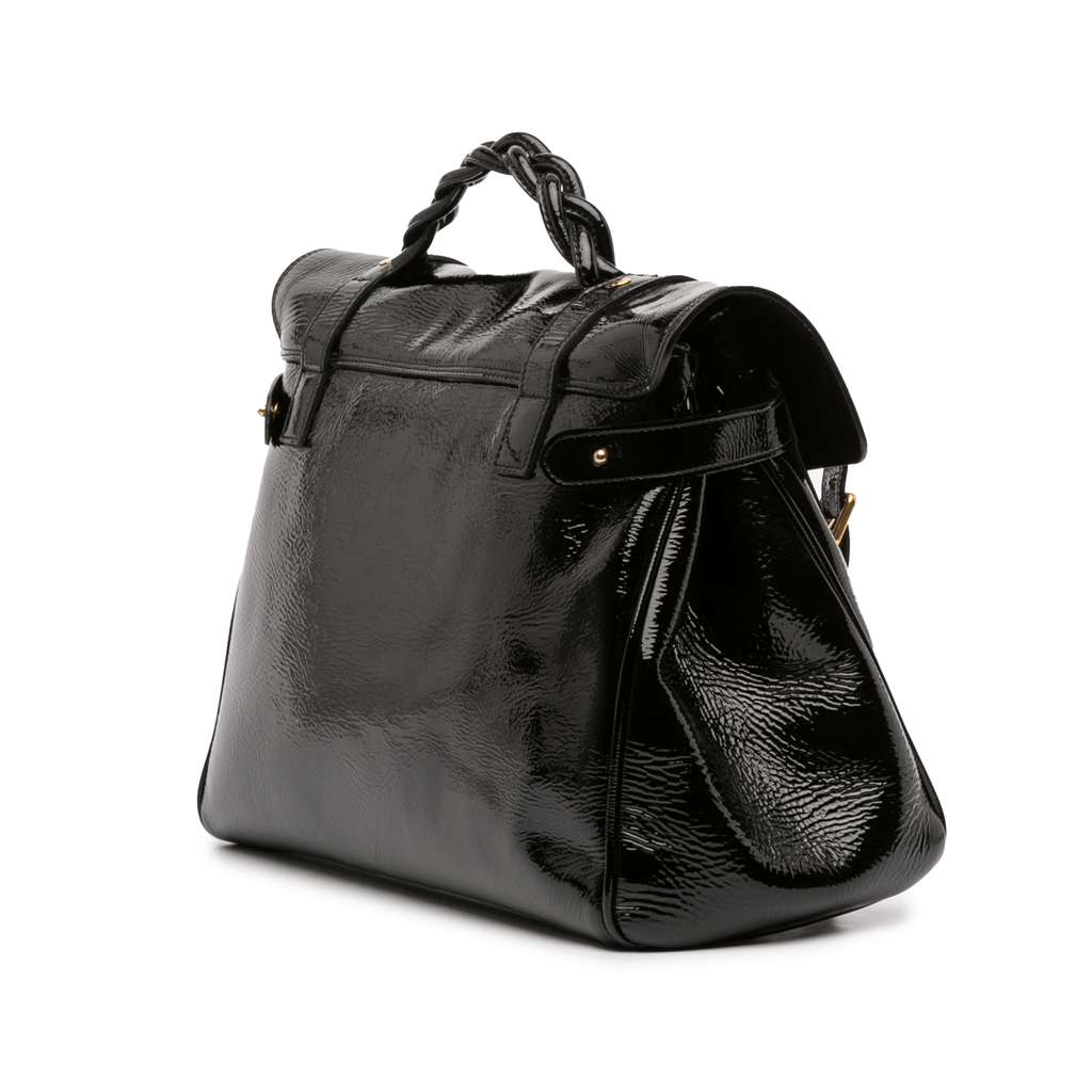 Mulberry Oversized Patent Alexa Satchel - 2